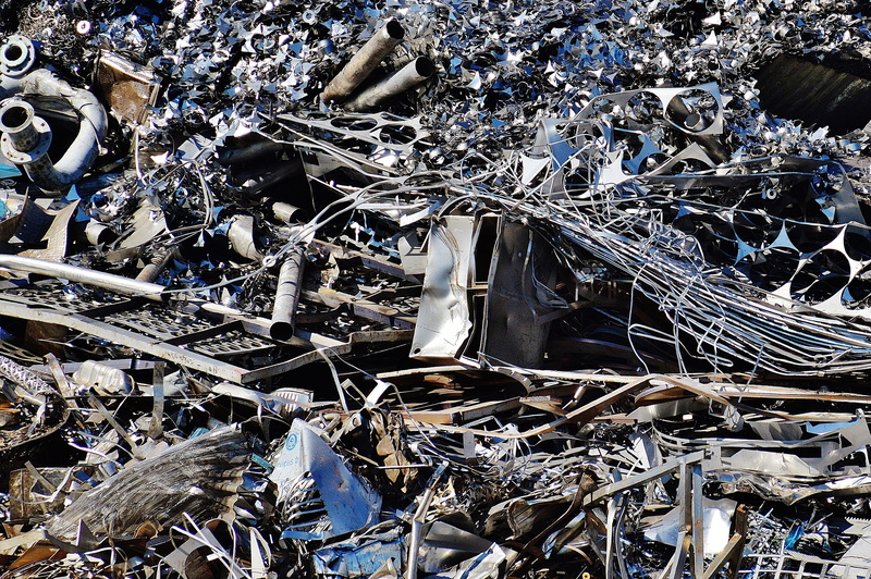 silver colored, iron, complexity, scrap iron, scrap, abandoned, day, demolished, environmental damage, stack, environmental issues, full frame, outdoors