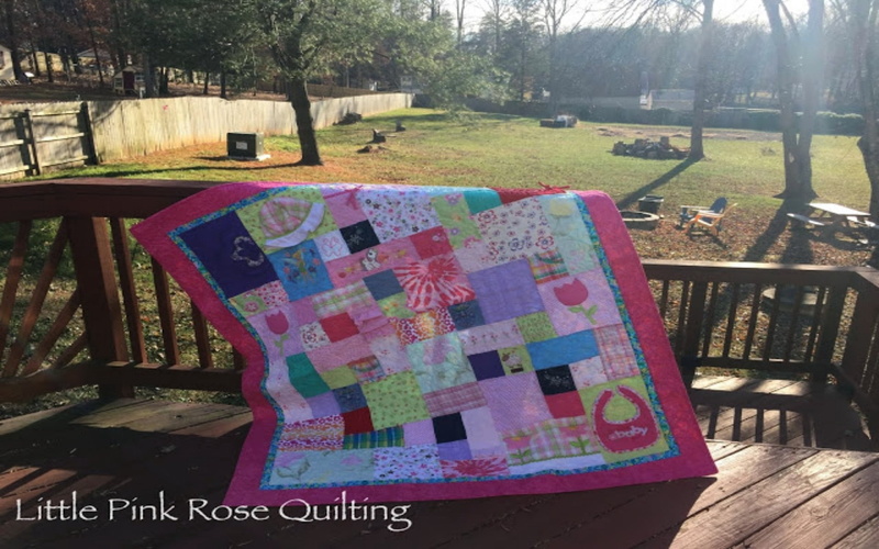 park, Quilt, wood - material, grass, table, chair, nature, tree, park - man made space, Little Pink Rose By Marcia, seat, plant, wood, Pink, absence, communication