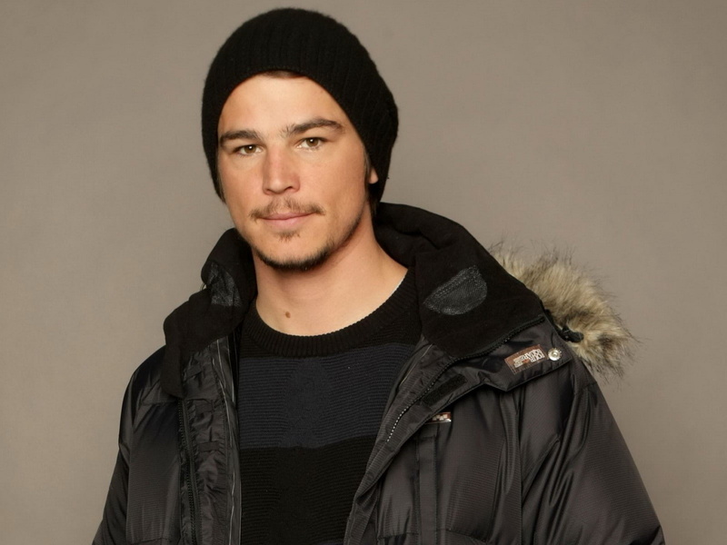 indoors, coat, young men, 720P, looking at camera, Beard, contemplation, headshot, warm clothing, Josh hartnett, one person, casual clothing, Man, beige background