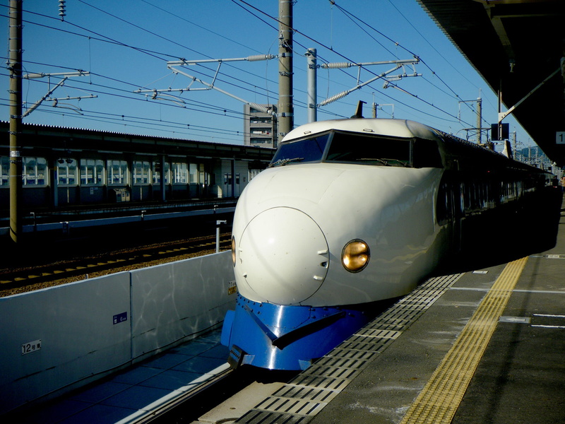 connection, cable, dream express, no people, series 0, sunlight, station, transportation, japan, railroad station platform, train - vehicle, outdoors, nature