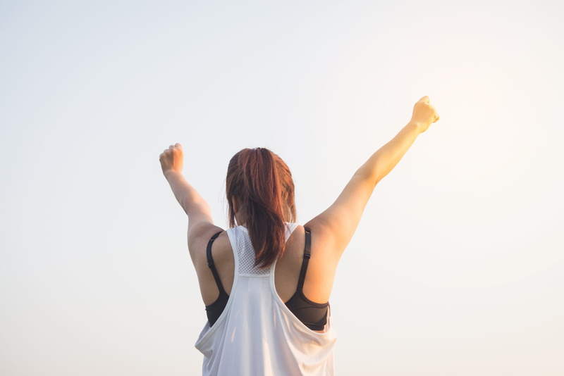 long hair, workout, care, wellness, happiness, work out, hair, 5K, adolescent, motivation, lifestyle, leisure activity, joy, up, happy, dom, women, copy space