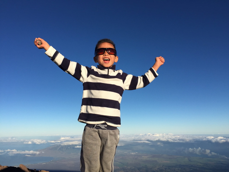 happiness, mountain Peak, males, sky, arms Outstretched, win, mountain, emotion, On Top Of The World, child, clear sky, body part, outdoors, childhood