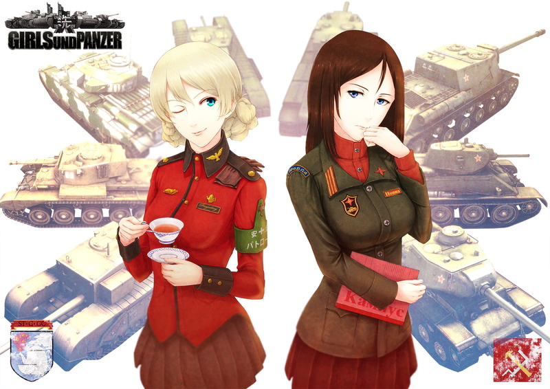 darjeeling, 720P, nonna, girls, yuukou, und, panzer