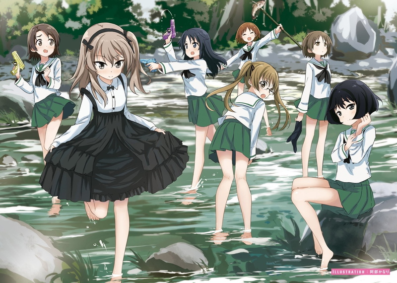 Saki Maruyama, Karina Sakaguchi, Girls und Panzer, Azusa Sawa, Ayumi Yamagou, Yuuki Utsugi, 1080P, Arisu Shimada, Anime, Aya Oono