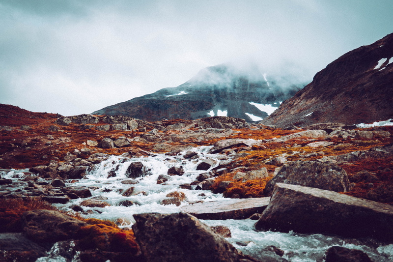 mountain, mountain peak, beauty in nature, 5K, landscape, cold temperature, nature, outdoors, cloud - sky, winter, Norway, snowcapped mountain, environment