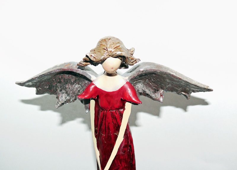 proclaim, woman, heavenly guardian, art and craft, gold, no people, representation, indoors, cherub, angel, kerub, one animal, still life, close-up, white background