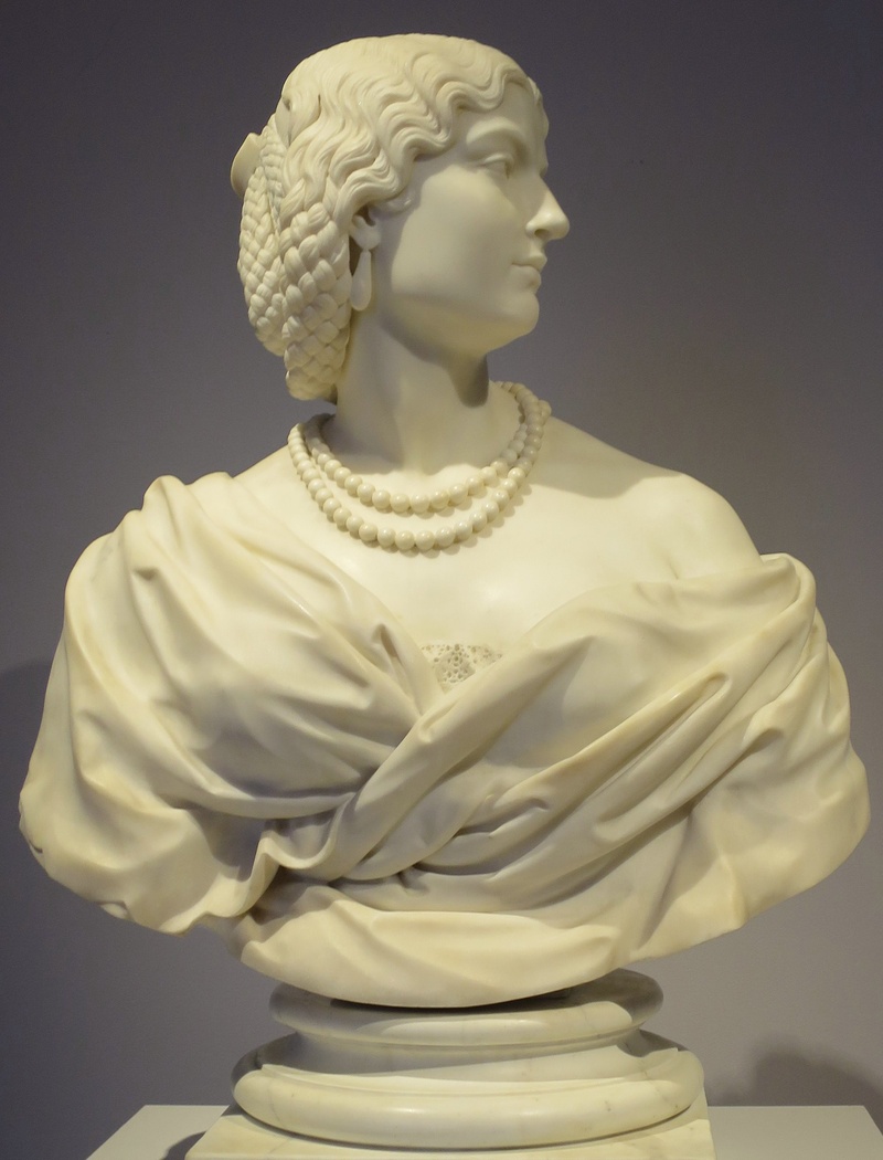 craft, creativity, sculpture, religion, art and craft, white color, human representation, woman, bust, representation, indoors, statue, studio shot, fine art statue
