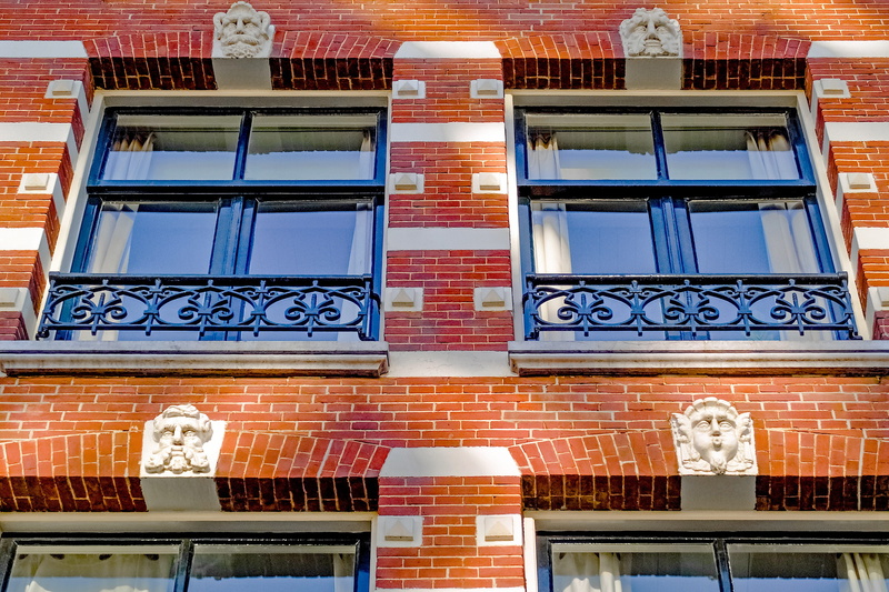 city, glass - material, no people, day, amsterdam, europe, holland, brick wall, built structure, full frame, wall, house, wall - building feature, netherlands