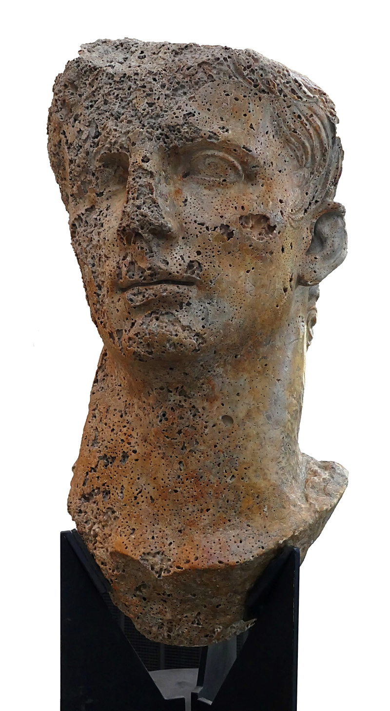 still life, arles, museum, representation, white background, augustus caesar, art and craft, craft, body part, cut out, close-up, single object, head, male likeness