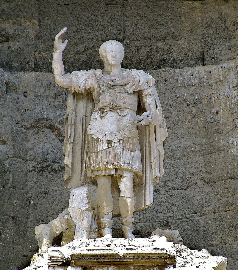 belief, augustus, art and craft, solid, religion, statue, place of worship, built structure, human body part, Emperor, sculpture, history, the past, spirituality