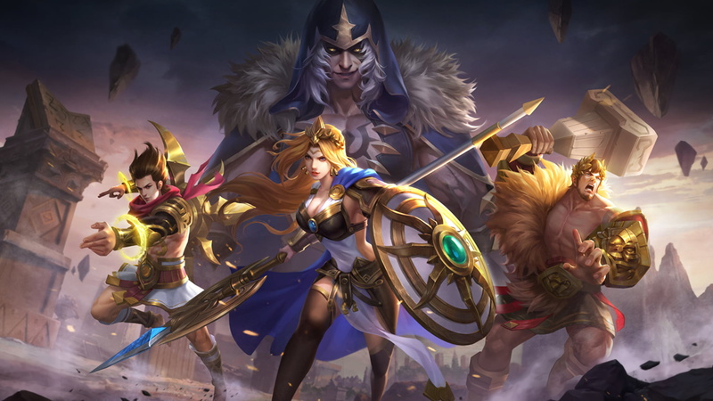 Athena (Smite Blitz), Loki (Smite Blitz), Smite Blitz, Apollo (Smite Blitz), Video Game, 1080P, Hercules (Smite Blitz)