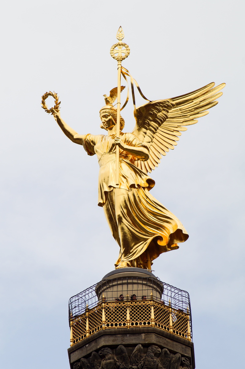 statue, sculpture, places of interest, berlin, nature, day, landmark, gold colored, art and craft, 5K, architecture, representation, angel, human representation