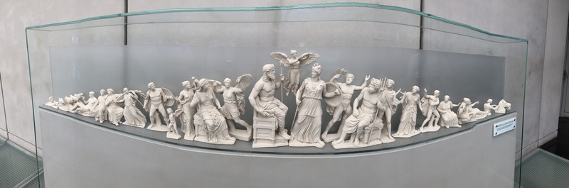 indoors, male likeness, greek, no people, art and craft, architecture, representation, creativity, man, greece, human representation, sculpture, body, classical style