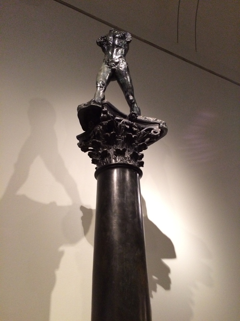 no people, architecture, auguste rodin, people, sunlight, shadow, representation, art and craft, sculpture, male likeness, creativity, metal, art exhibition
