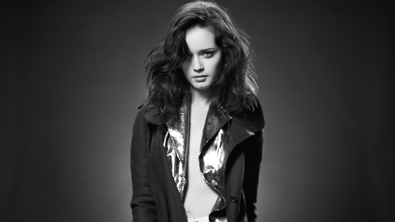 black background, standing, adult, young adult, looking at camera, Alexis Bledel, celebrity, waist up, front view, fashion model, hairstyle, teenager, long hair