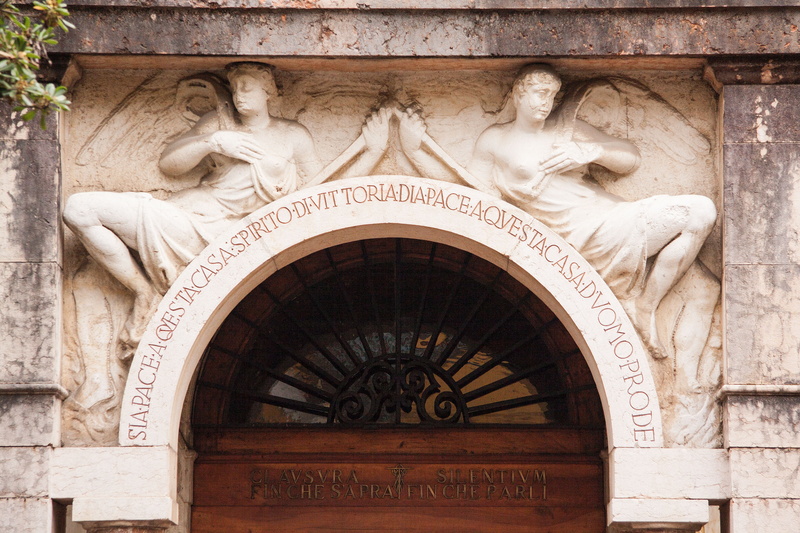 no people, craft, residence, male likeness, carving - craft product, art and craft, architecture, giancarlo maronite, vittoriale italiani, old villa, museum