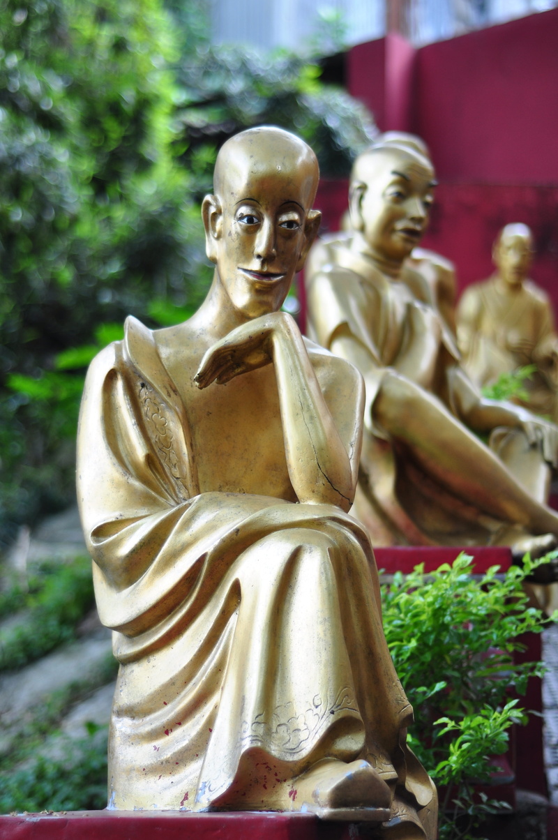 4K, idol, day, male likeness, creativity, nature, representation, female likeness, focus on foreground, religion, belief, spirituality, statue, budda