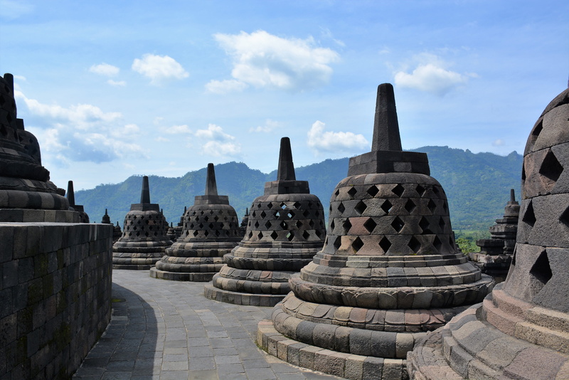 outdoors, travel, stone material, ancient, spirituality, Culture, Indonesia, the past, architecture, place of worship, no people, carving, Temple, Borobudur