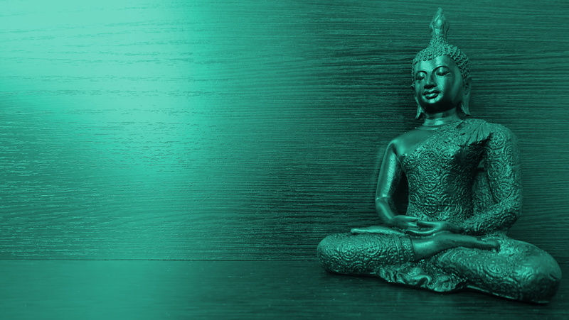 religious monuments, craft, art and craft, statue, thailand, creativity, yoga, buddha, front view, representation, indoors, green color, religion, big buddha