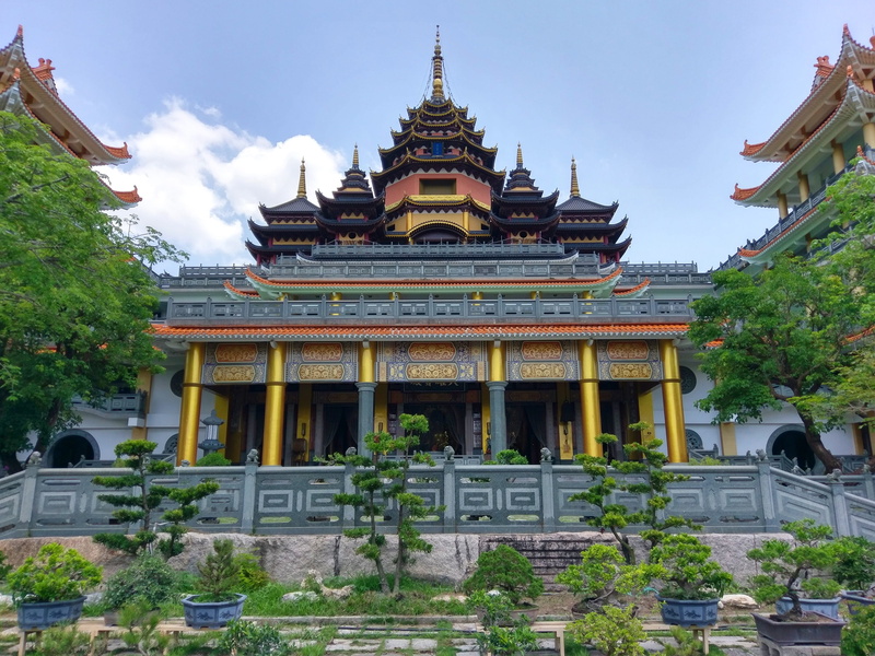 sky, nature, history, growth, big buddha temple, Buddhist Temple, asia, travel, buddhist, day, pagoda, tree, ancient, spirituality, building, built Structure