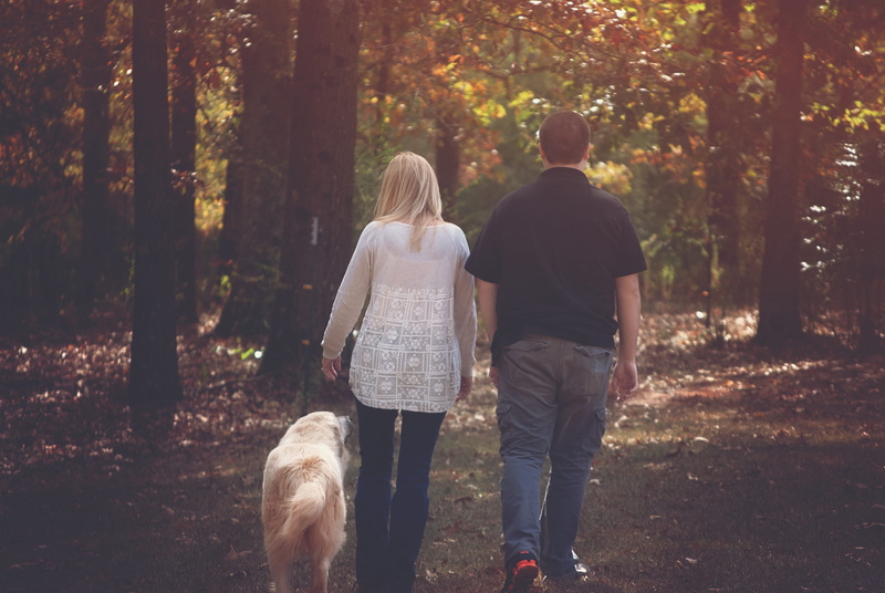 outdoors, woman, adult, together, relationship, happy family, positive emotion, dog, boy, golden, two people, domestic animals, pet owner, trough, lifestyles