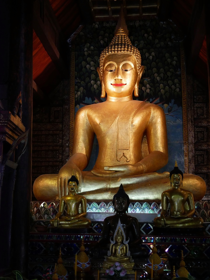 Buddha, representation, thailand, no people, gold colored, human representation, male likeness, sculpture, Statue, front view, thai, travel destinations