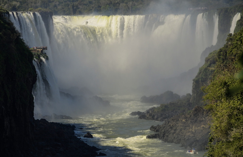 iguasu, brazil, power, non-urban scene, scenics - nature, travel destinations, land, waterfall, sea, long exposure, outdoor, parana, trees, water, fog