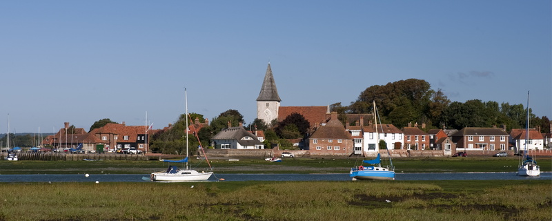 religion, church, mud, plant, no people, england, building, sky, yachts, day, nature, spire, travel destinations, place of worship, built structure, nautical vessel