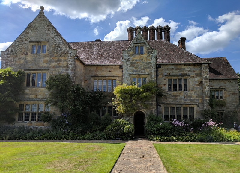 sky, building, plant, english country house, cloud - sky, outdoors, batemans, rudyard kipling, concrete, sunlight, jacobean, photo, 4K, sussex, the past
