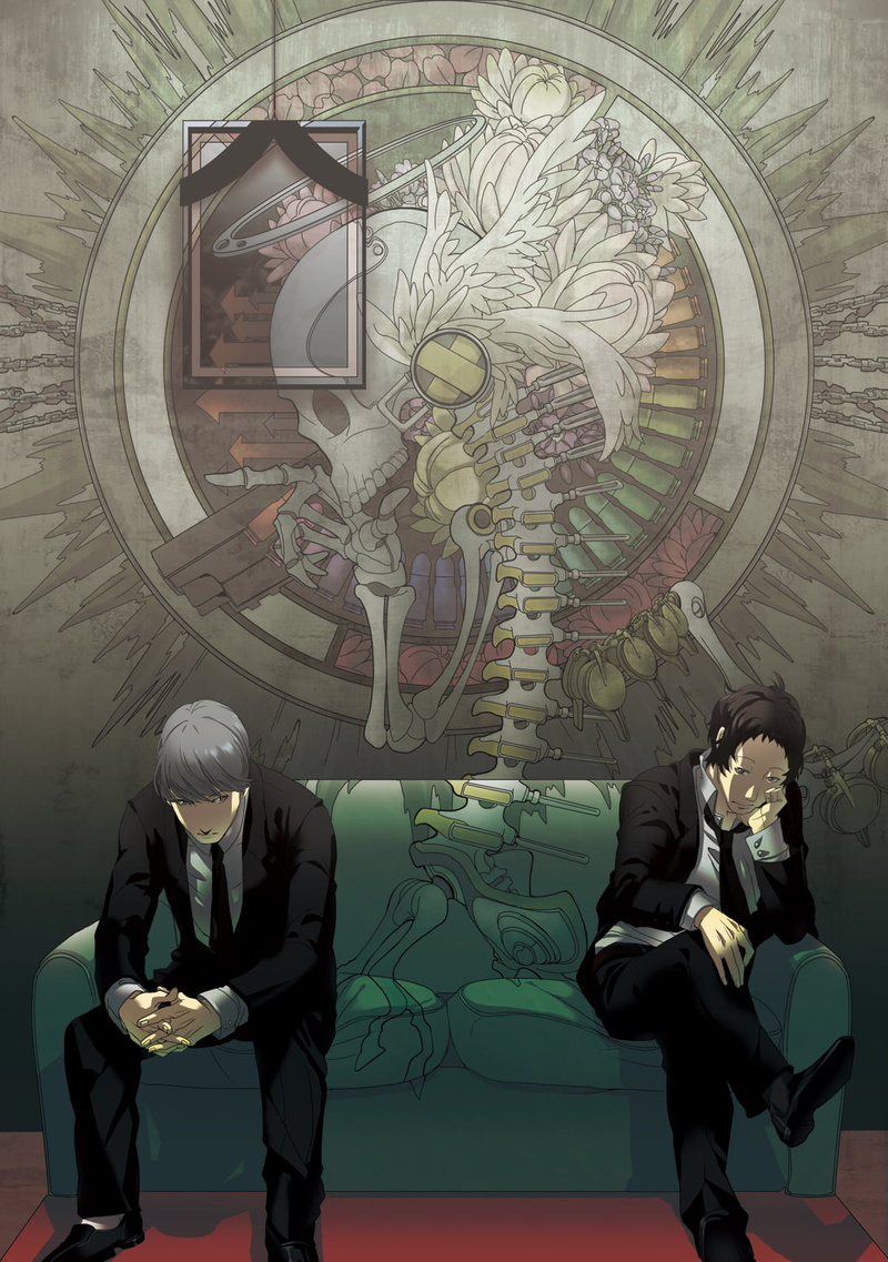 Narukami Yu, Persona 4, skull, 720P, Adachi Tohru
