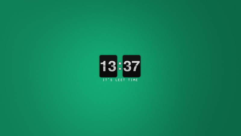 leet, time, 1080P, funny, text, 1920x1080