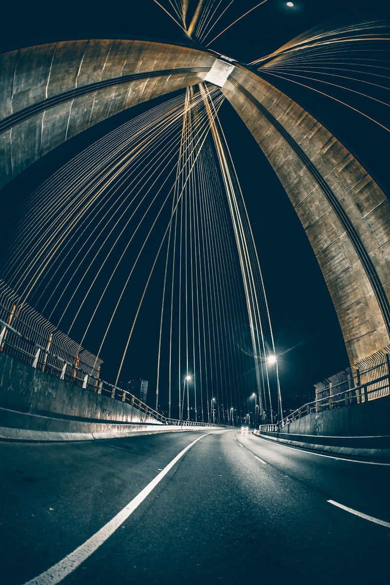 famous Place, traffic, angle, construction Industry, steelwool, cityscape, built Structure, architecture, multiple Lane Highway, road, illuminated, nighttime