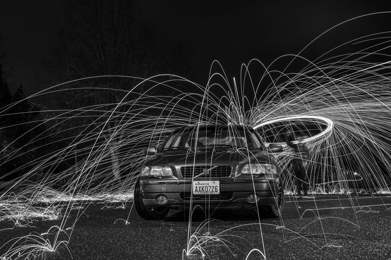 wire wool, nature, spinning, motor vehicle, 2K, wool, light painting, transportation, glowing, long exposure, communication, steel, night, land vehicle