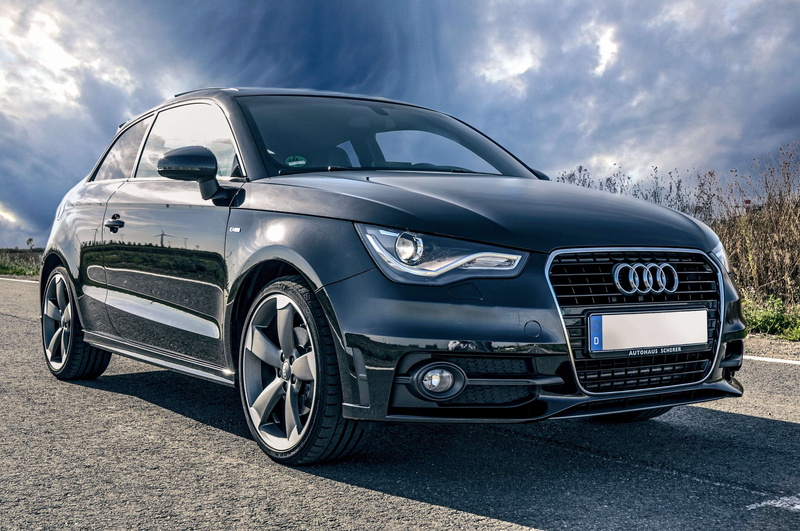 reflections, sports car, licence number, germany, road, audi, 4K, luxury, license tag, dark, license number, motor vehicle, silver colored, no people