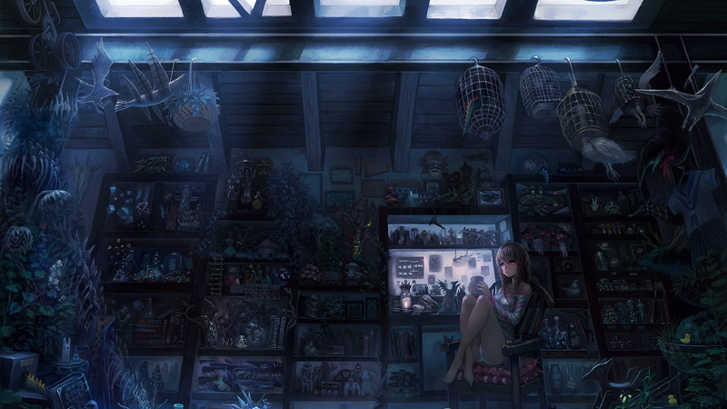 cockpit, creativity, human representation, stall, business, picture frame, no people, reflection, female likeness, illuminated, art and craft, craft, place of business