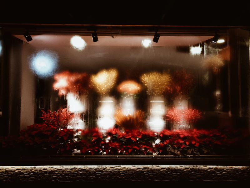 #blured, #flower, glass - material, decoration, color, red, indoors, illuminated, lighting equipment, #flowers, built structure, window, architecture, reşitpaşa mahallesi