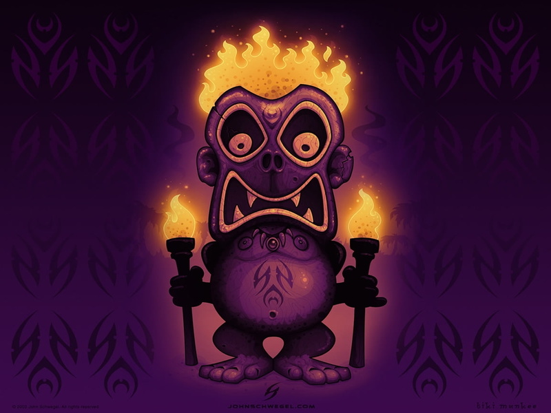 hd, abstract, purple, 480P, little, firey, tiki