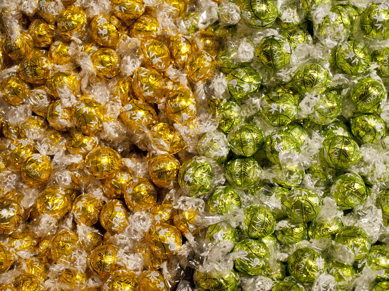 still life, for sale, backgrounds, candy, green color, close-up, vegetable, chocolate, large group of objects, healthy eating, lindor, food and drink, sugar