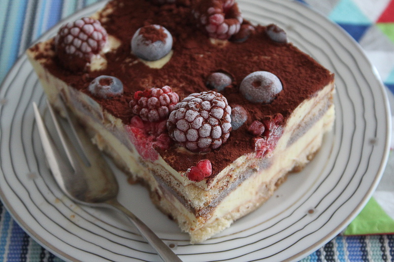 frozen fruits, raspberry, raspberries, fruit, tiramisu, cake, ready-to-eat, milk, ceramic, temptation, sweet food, no people, breakfast, bar of chocolate