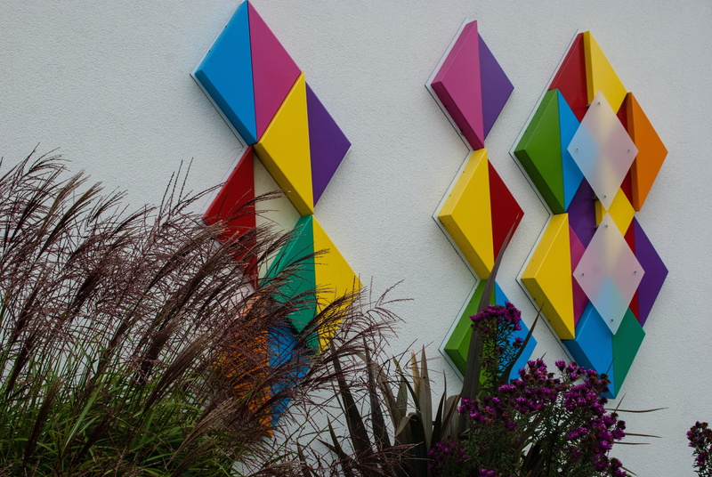 decoration, multi colored, artist, flower, graffiti, tag, urban design, nature, plant, purple, architecture, bayeux, shape, building exterior, 318, art and craft