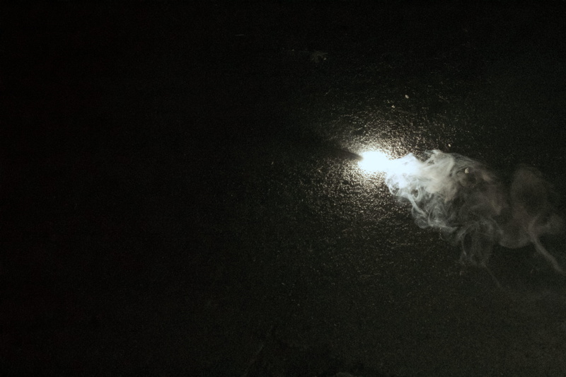 smoke, 5K, night, dark, independence day, domestic animals, outdoors, mason city, mammal, copy space, fire, canine, illuminated, united states, vertebrate