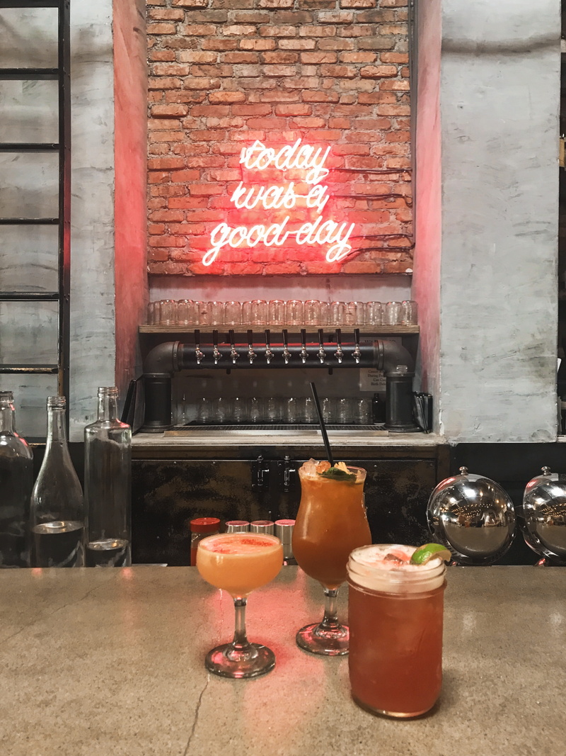 resturant, glass, sweet chick, western script, restaurant, cocktail, united states, bar, drinks, los angeles, cocktails, neon sign, quote, container, drink