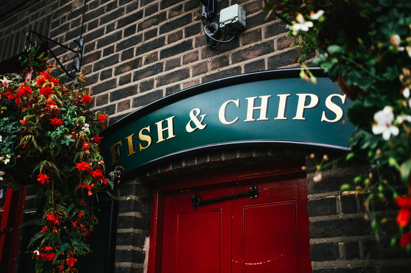 restaurant, no people, flower, city, western script, lunch, door, cafe, fish, food, plant, built structure, shop, red, nature, flowering plant, advertisement