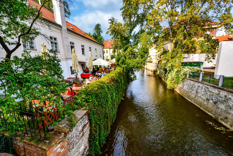 house, relaxing, plant, seating, sky, cityscape, bohemia, building, architecture, building exterior, czech, tourism, outdoors, trees, no people, river