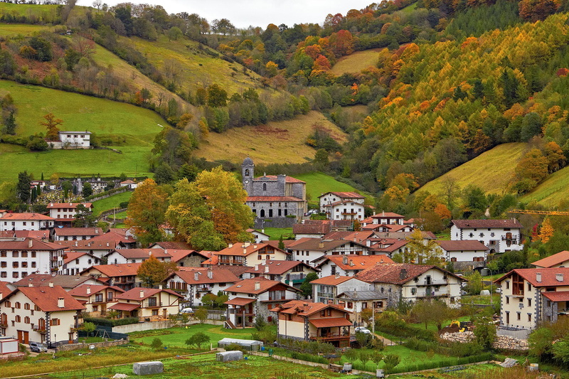 1080P, rural, town, Basque country, Spain