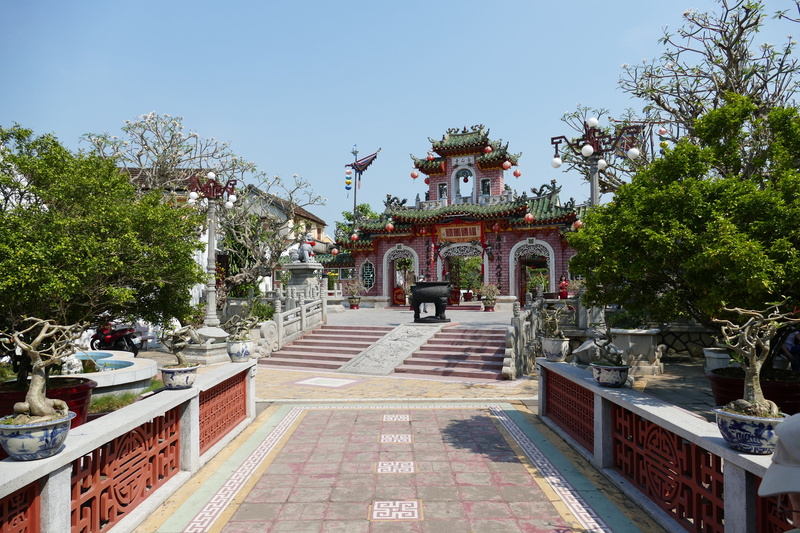 hoian, chinese, travel destinations, place of worship, building exterior, temple - Building, south east asia, cultures, architecture, history, portal, plant