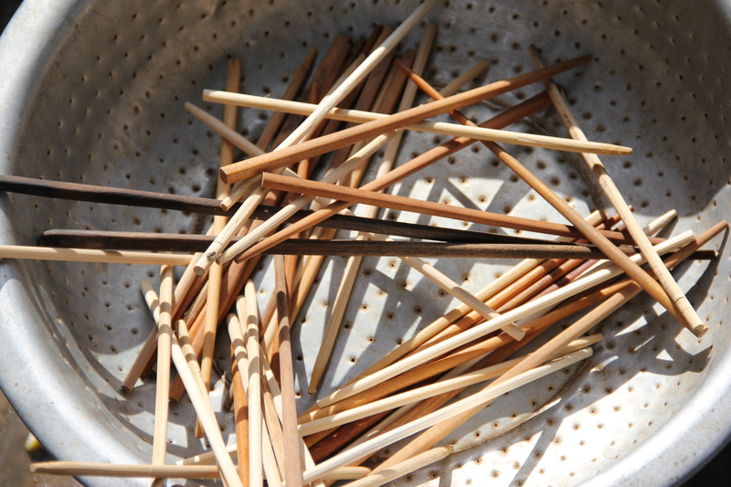 no people, food and drink, indoors, abundance, still life, close-up, directly above, hoian, kitchen utensil, wood - material, container, selective focus