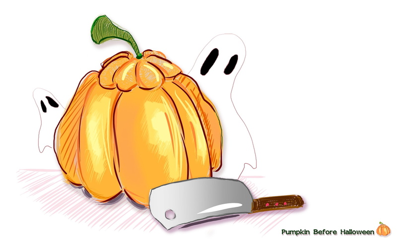 hd, autumn, october, ghost, halloween, pumpkin, nature, holiday, 720P