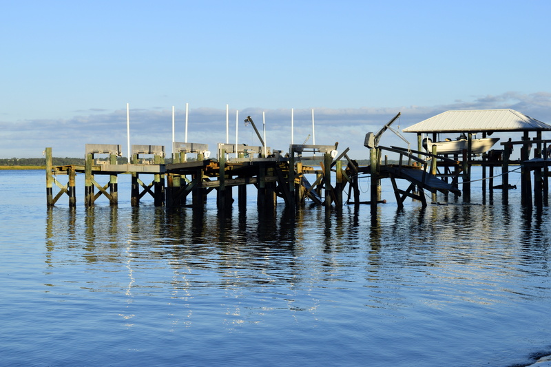 tranquil scene, beach, wind, coastline, blue, danger, destruction, Pier, nature, clear sky, beauty in nature, Hurricane Matthew, waterfront, tranquility
