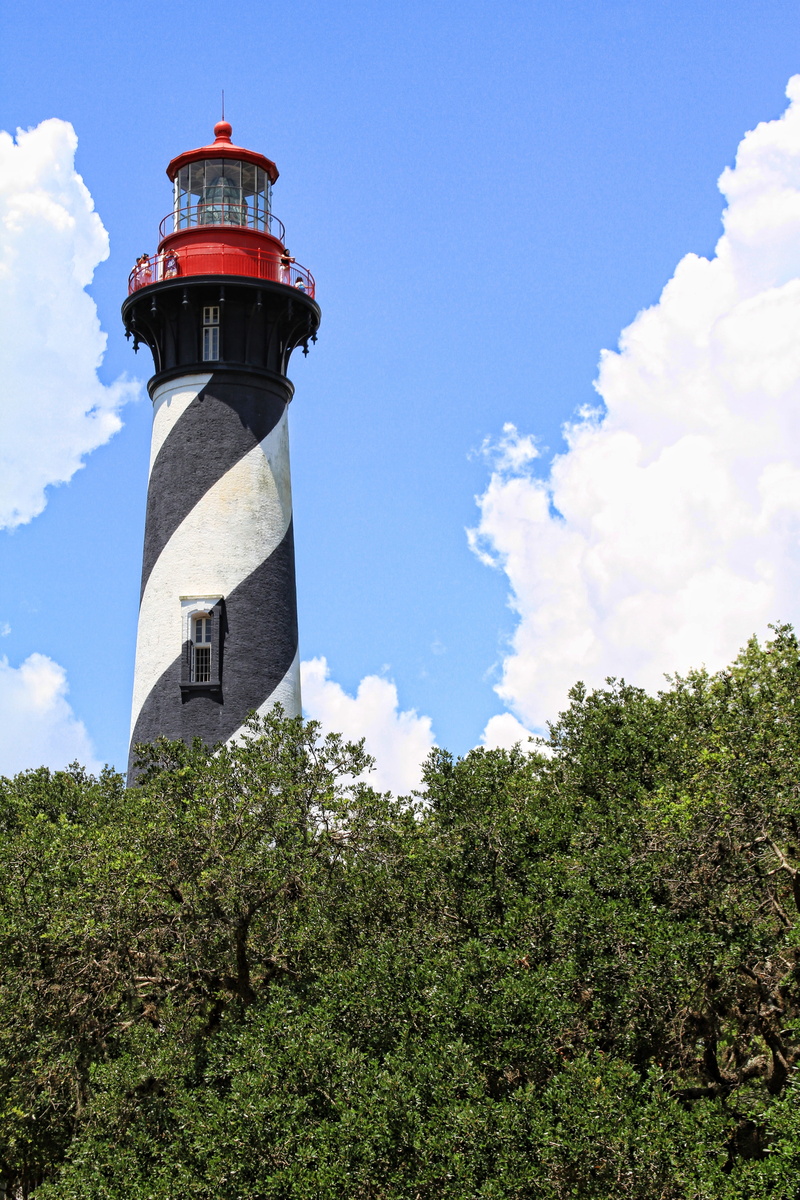 5K, tower, st augustine, guidance, cloud - sky, growth, protection, nature, low angle view, plant, no people, day, Florida, security, lighthouse, Lighthouse